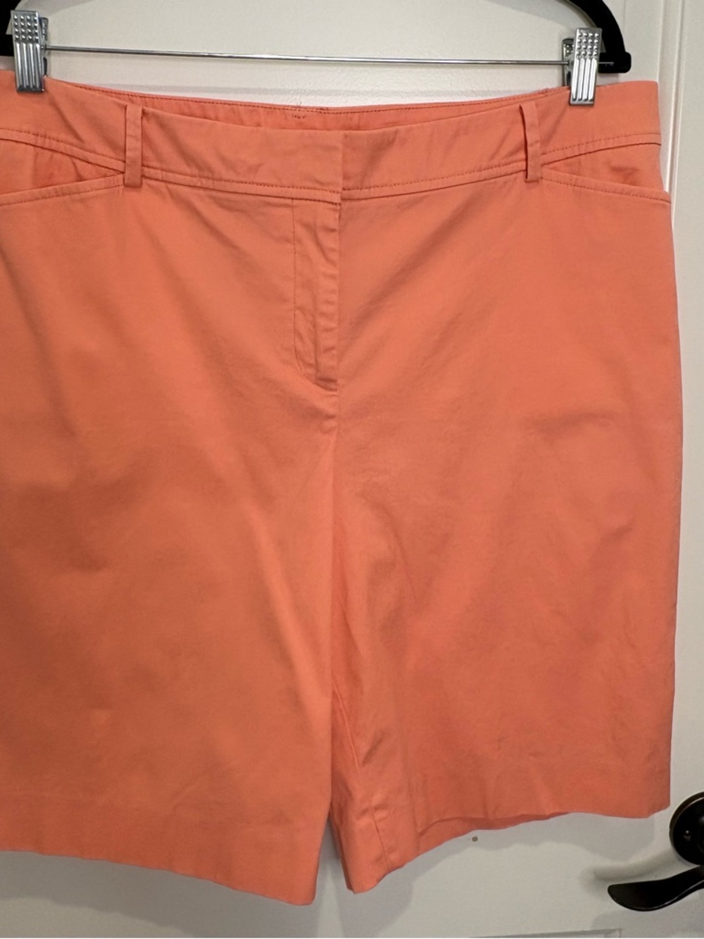 Talbots Coral Classic Chino Shorts Size 16